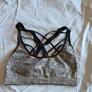 Victoria's Secret Black and Gray Sports Bra